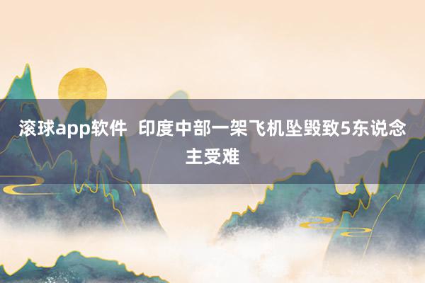 滚球app软件  印度中部一架飞机坠毁致5东说念主受难