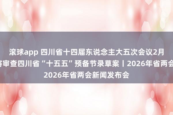 滚球app 四川省十四届东说念主大五次会议2月3日召开，将审查四川省“十五五”预备节录草案丨2026年省两会新闻发布会