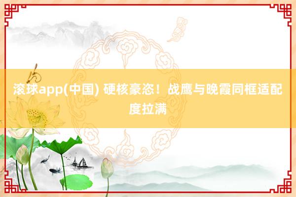 滚球app(中国) 硬核豪恣！战鹰与晚霞同框适配度拉满