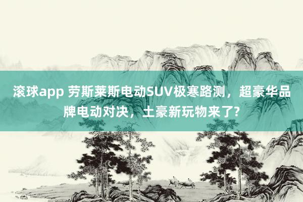 滚球app 劳斯莱斯电动SUV极寒路测，超豪华品牌电动对决，土豪新玩物来了?