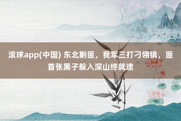 滚球app(中国) 东北剿匪，我军三打刁翎镇，匪首张黑子躲入深山终就逮