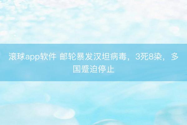 滚球app软件 邮轮暴发汉坦病毒，3死8染，多国蹙迫停止