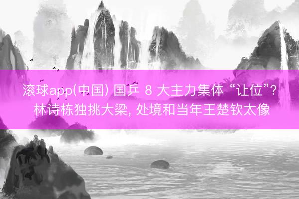 滚球app(中国) 国乒 8 大主力集体 “让位”? 林诗栋独挑大梁， 处境和当年王楚钦太像