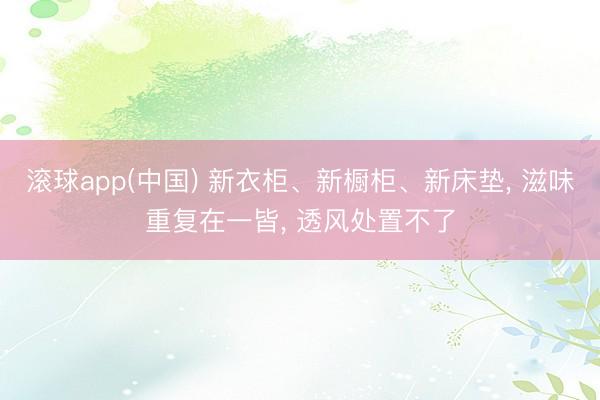 滚球app(中国) 新衣柜、新橱柜、新床垫， 滋味重复在一皆， 透风处置不了