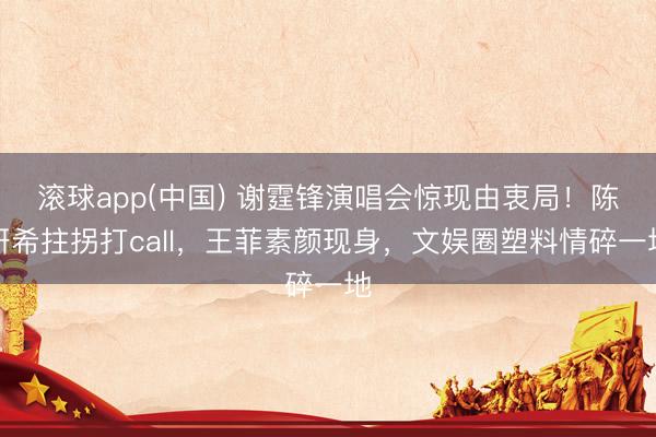 滚球app(中国) 谢霆锋演唱会惊现由衷局!陈妍希拄拐打call,王菲素颜现身,文娱圈塑料情碎一地